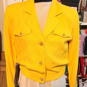 New Vintage 80’s Yellow Women's Blazer